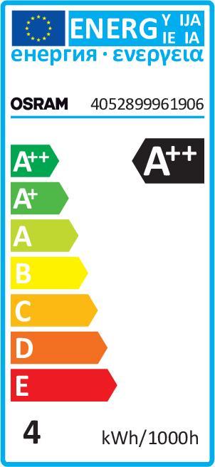 Label énergétique Osram Rénovation classique (E14, 470 lm, 1x)