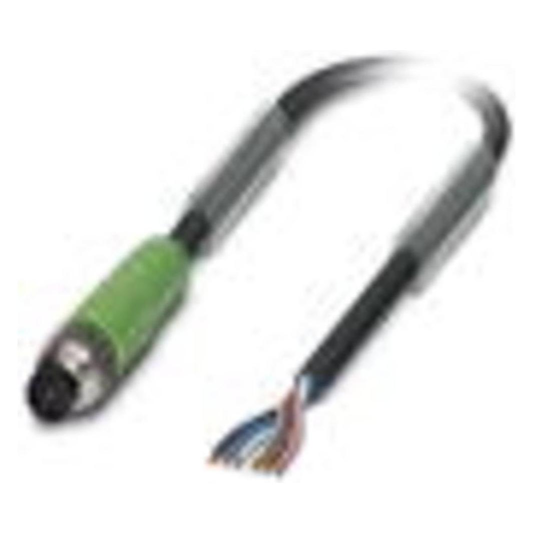 Phoenix Nero Contatto 1522105 Cavo Sensore/Attuatore 3 M, Cavo + Spina Elettrica,