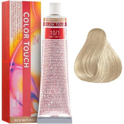 Actual product image Wella Color Touch Rich Naturals 10/1 Lightest Blonde/Ash 60ml (10/1)