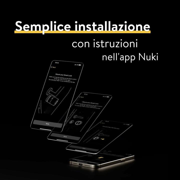 Actual product image Nuki Smart Lock PRO (5th Gen) EU cylinder (Smartphone, Electronic numerical code)