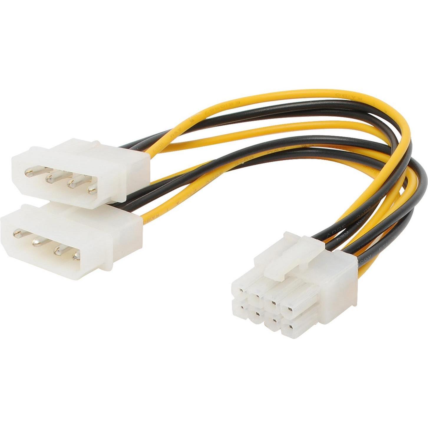 Shiverpeaks S/CONN maximum connectivity Internes Stromkabel 2x 13.3 cm Stecker auf 8-pol PCI Express, 0,13m (0.13 m), St...
