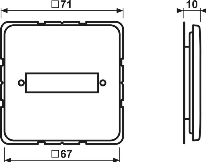 Actual product image JUNG Insert D-Sub 1f CD cws glz Klemmbef 594-1