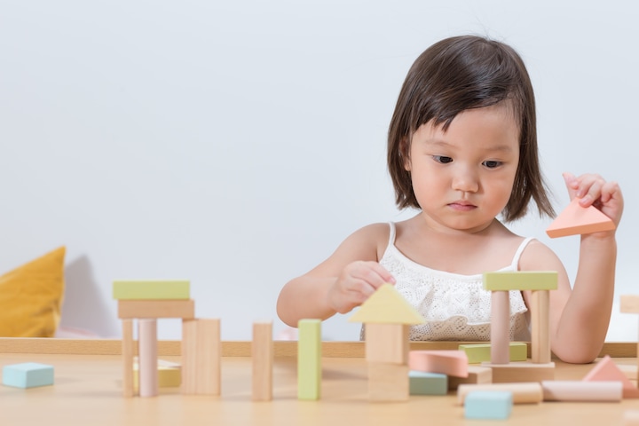 Produktbild Plantoys 40 Holzbausteine Pastell