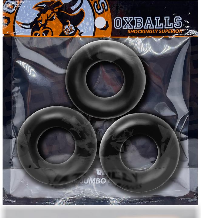 Actual product image Oxballs Fat Willy - 3-pack Jumbo Cockrings (5.10 cm)
