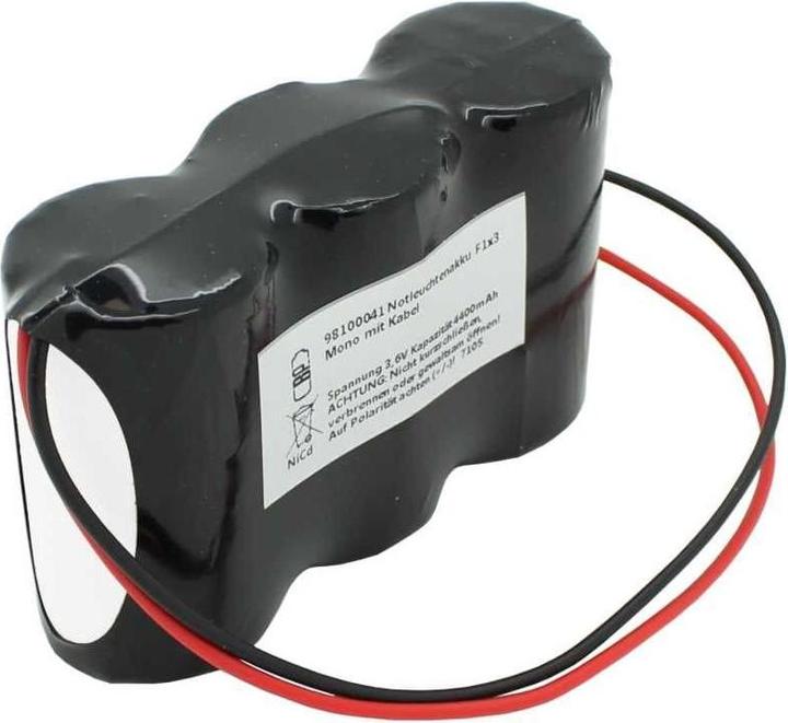 Produktbild AccuCell Notleuchtenakku F1x3 Mono D (1 Stk., 4500 mAh, Ladegerät ohne Akku)