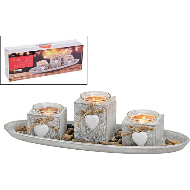 G. Wurm, Windlicht, Teelicht-Halter-Set 4-teilig (4 x)