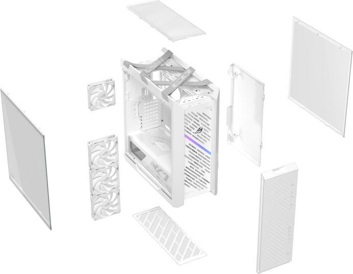 Immagine prodotto ASUS Geh ROG STRIX HELIOS II GX601S WHITE (ATX, Mini-ITX, mATX)