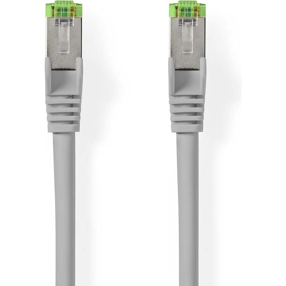 Thumbnail - Nedis Cat 8.1-Netzwerkkabel S/FTP RJ45 Stecker RJ45 Stecker 15.0 m Rund LSZH Grau La (S/FTP, CAT8.1, 15 m), Netzwerkkabe...