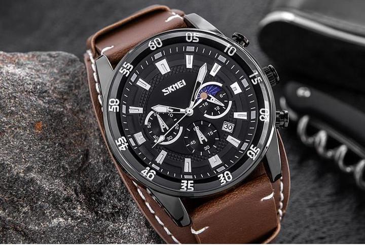 Image du produit Skmei 9249BNBK Herrenuhr + BOX (Horloge analogique, 50 mm)