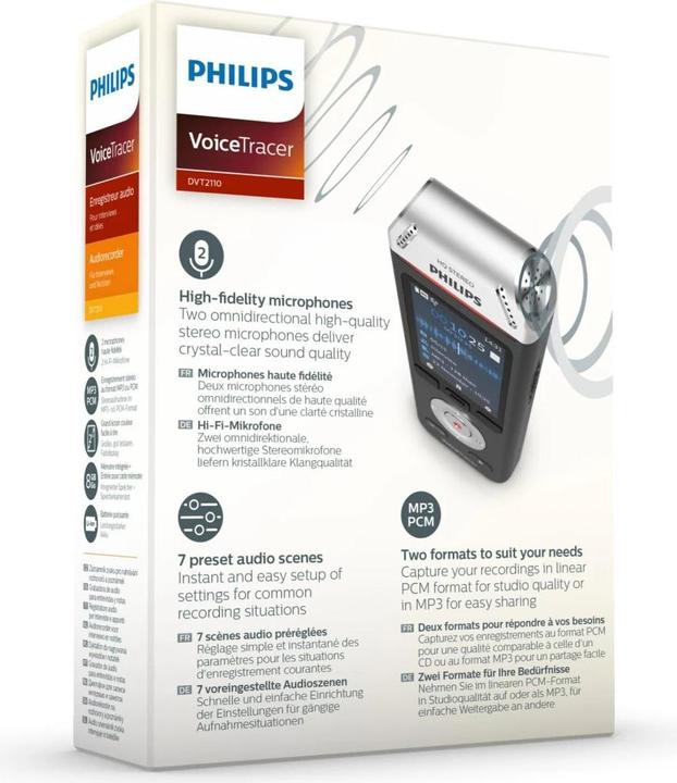 Produktbild Philips Voice Tracer DVT2110 (8 GB)