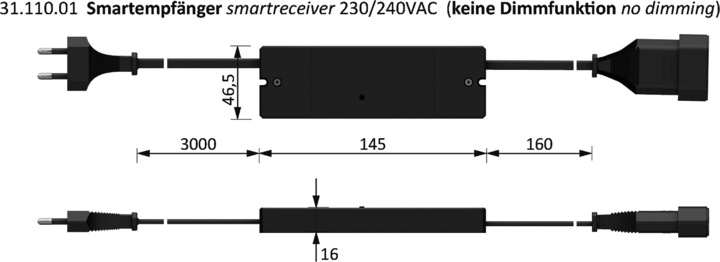 Produktbild Halemeier 1-Kanal Funk-Schalter/Dimmer X-Mitter Smart Set