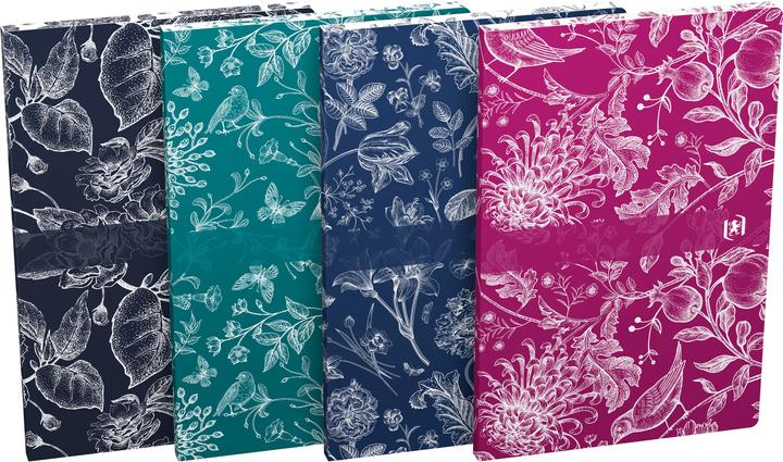 Magni Oxford Notizbuch Romance liniert 80 Blatt DIN B5 4fach sortiert (B5, Righe, Copertina morbida)