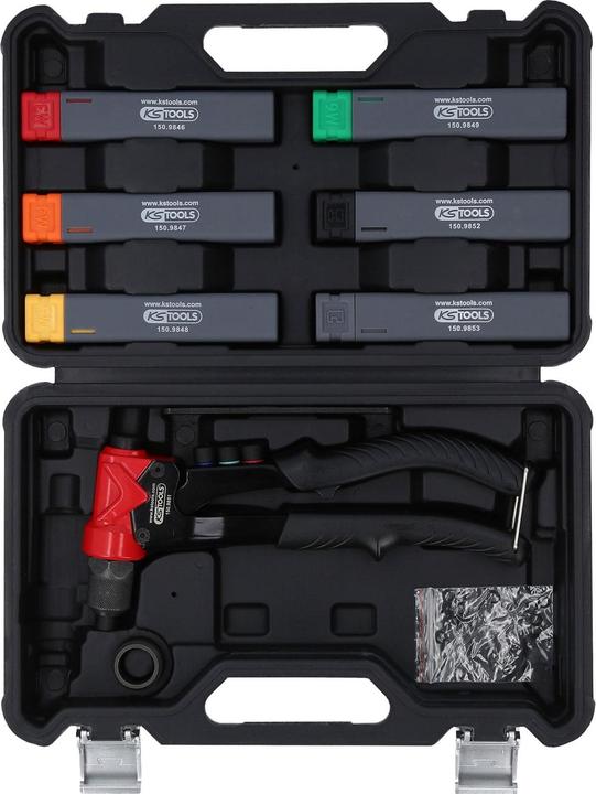 Actual product image KS Tools 3 in 1 hand riveter set, 12 pcs.
