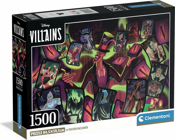 Actual product image Clementoni Puzzle 1500 Compact Disney Vilains (1500 pieces)