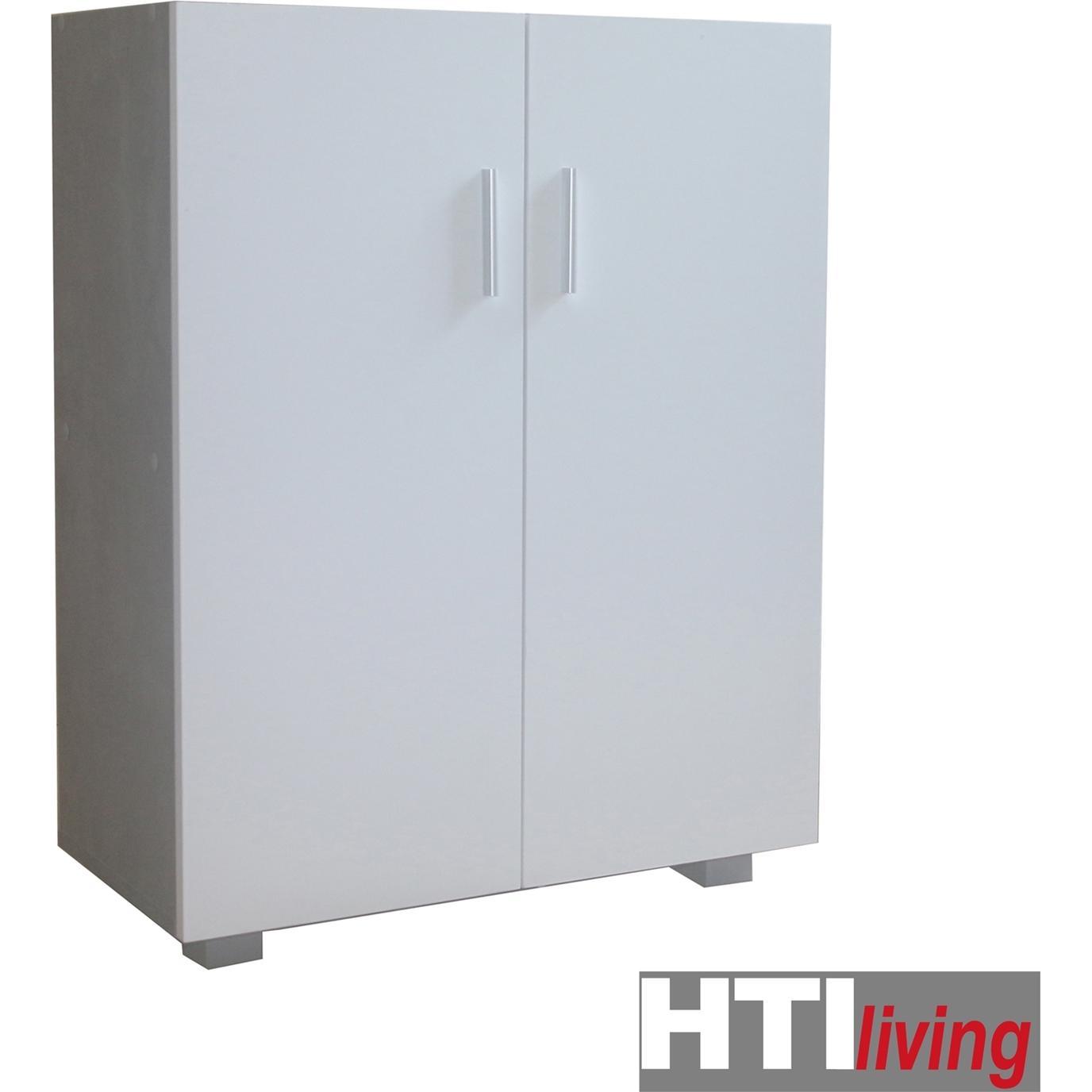 Thumbnail - HTI-Living, Kommode + Sideboard, Sideboard 2 Fächer Thekla Beton-Weiss (60 x 31 x 77 cm)