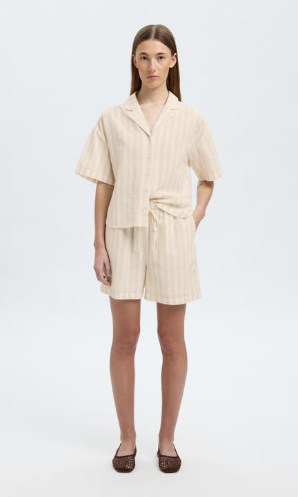 Immagine prodotto Selected Kurzarm Bluse aus Leinengemisch (38)