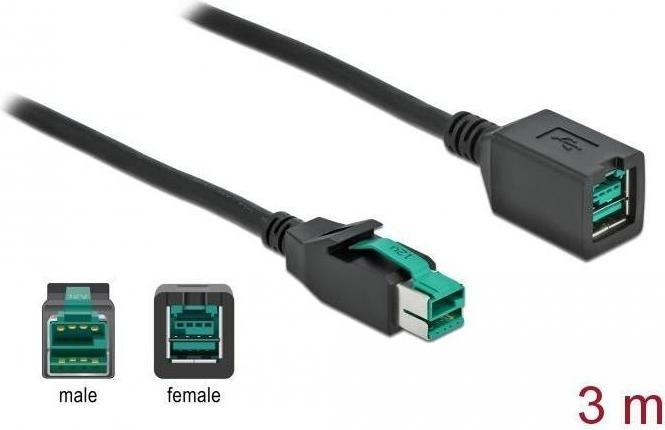 Produktbild Delock PoweredUSB extension cable (3 m)