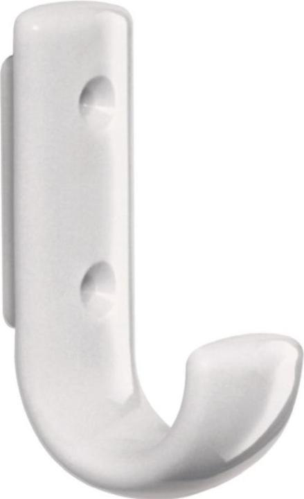 Produktbild Hewi Garderobenhaken 477.90.060 einfach Ausladung 47 mm Polyamid 99 reinweiss Höhe 72 mm