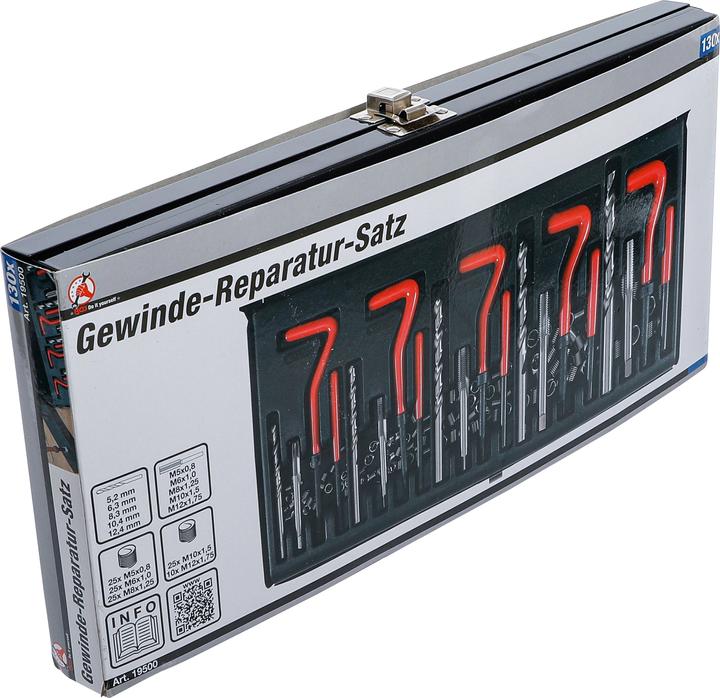 Image du produit BGS Kit de filets rapportés M5 - M12 130 pièces