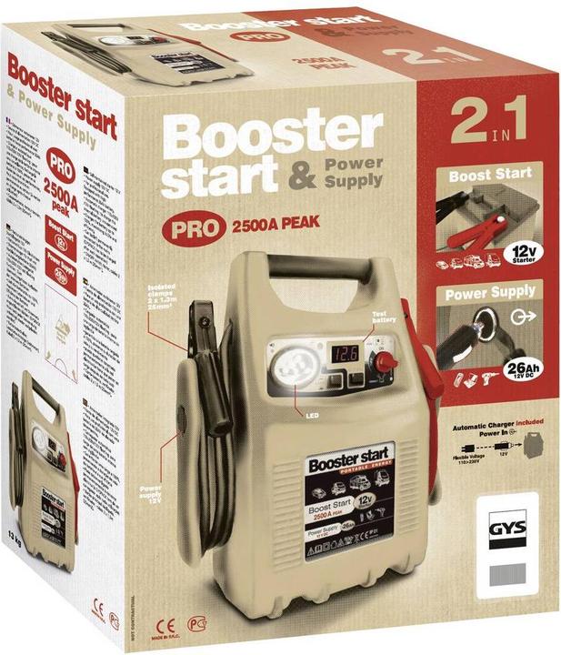 Productafbeelding GYS Snelstartsysteem Gyspack 750 026179 Startstroom (12 V)=750 A Werking (2500 A, 28000 mAh)