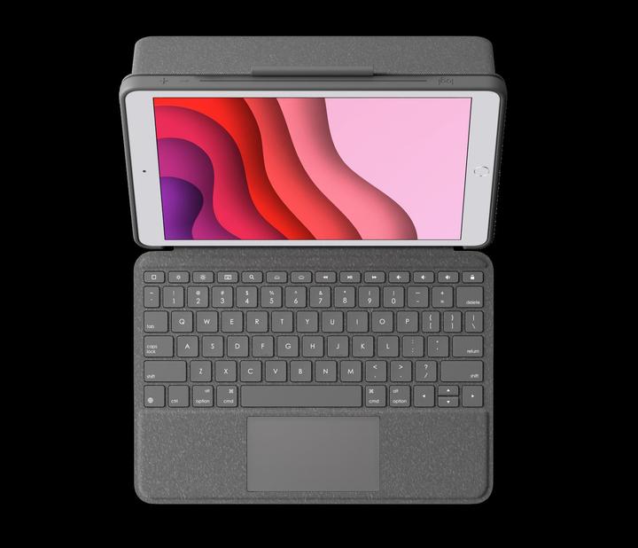 Actual product image Logitech Combo Touch for iPad (7th and 8th generation) - GRAPHITE - FRA - CENTRAL (FR, iPad 2019 (7th gene), iPad 2020 (8. Gen), iPad 2021 (9th Gen))