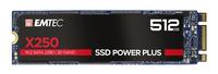 Produktbild Emtec Festplatten-SSD X250 512 GB M.2 2280 SATA III (ECSSD512GX250) (512 GB, M.2 2280)