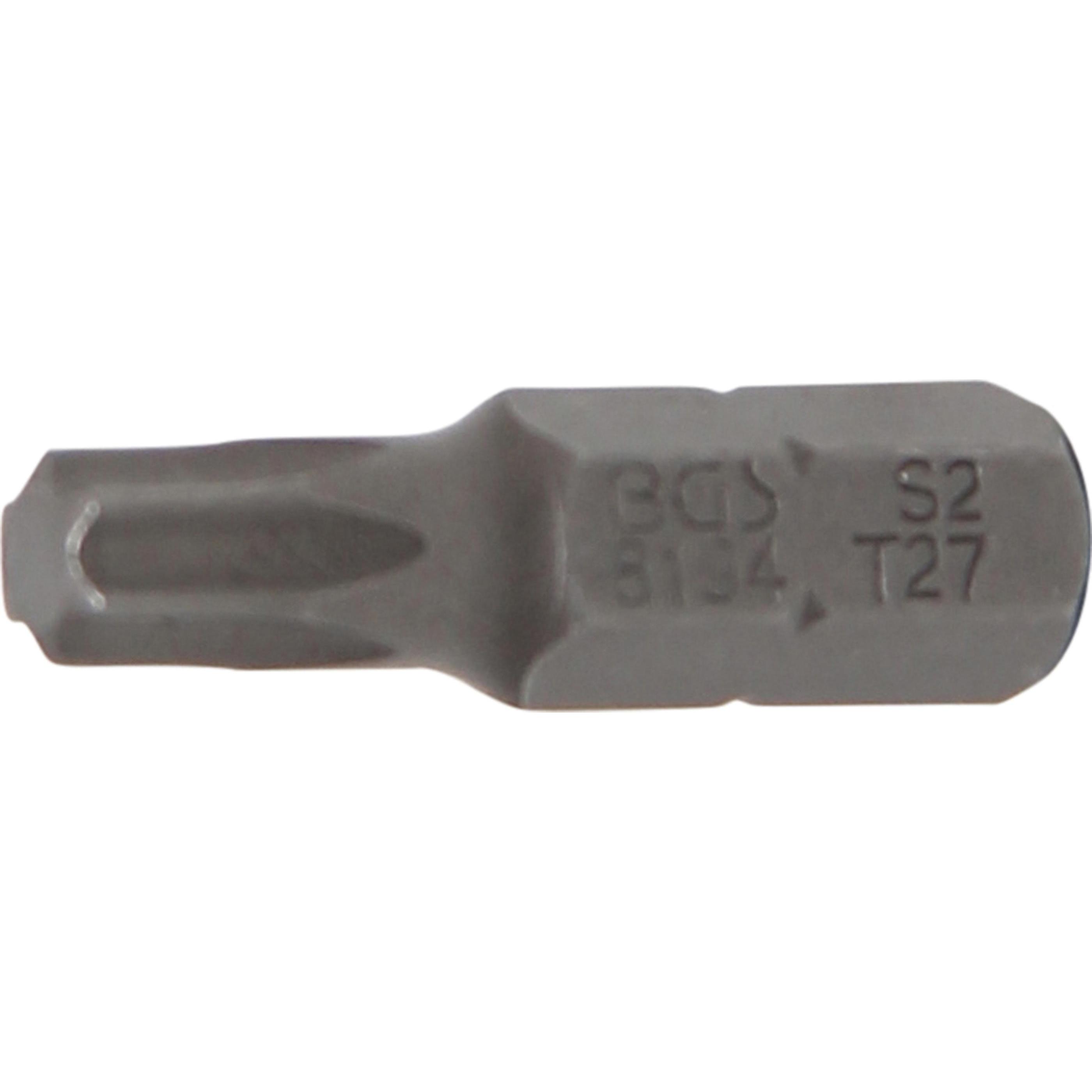 BGS, Bits, Bit Antrieb Aussensechskant 6,3 mm (1/4") T-Profil (für Torx) T27 (6,3 mm)