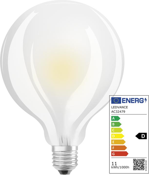Produktbild Osram Led Retrofit Classic Globe95 (E27, 11 W, 1521 lm, 1 x, D)