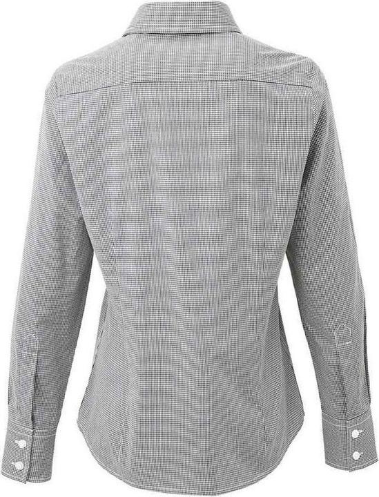 Immagine prodotto Premier Camicia Micro Gingham a Quadri Manica Lunga Donna (M)