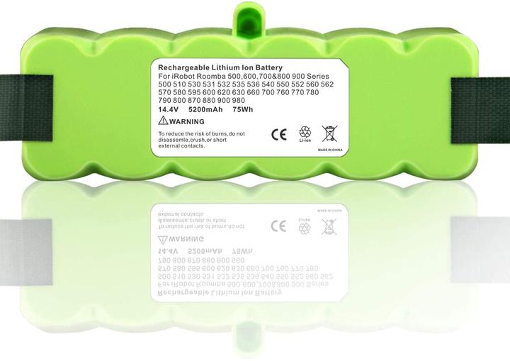Actual product image Acconic Akku 5200mAh f. Roomba iRobot 660 665 670 671 675 696 681 790 866 886 896 Scooba 450