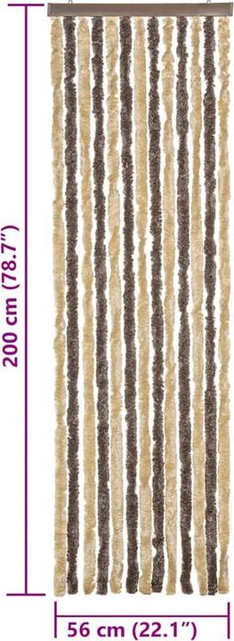 Immagine prodotto vidaXL Fliegenvorhang Chenille (56 x 200 cm)