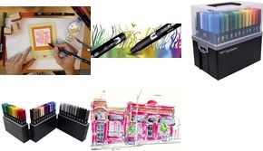 Actual product image Tombow Double-fibre pens (Multicoloured, 107 x)