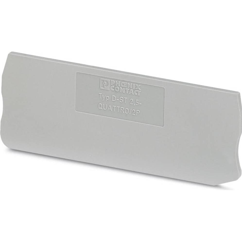 Phoenix Contact Grigio Piastra Terminale D-St 2,5-Quattro/ 2P (Vari), Accessori Di Elettronica + Alloggiamento,