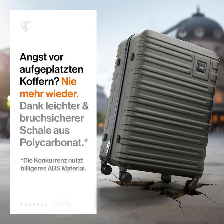 Produktbild Travely Robuster Hartschalenkoffer (120 l)