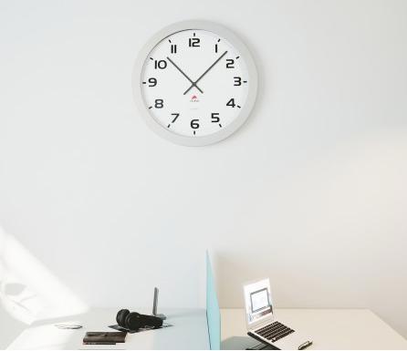 Image du produit Alba horloge murale "HORGIANT", horloge à quartz, gris métallisé (60 cm)
