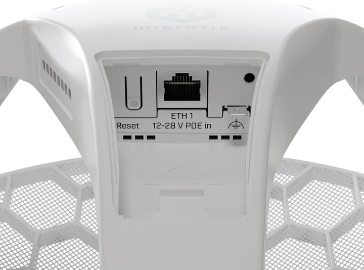 Actual product image MikroTik WLAN-Bridge LHG 5 axD, mounting: mast, power supply (1200 Mbit/s)