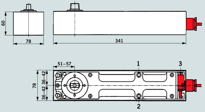 Actual product image Dormakaba Floor springs BTS 80 EMB (Entrance door, French window, Room door, Wooden door, Indoor)