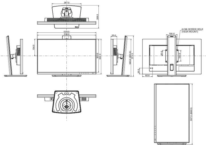 Actual product image iiyama XUB2493QSU-B5 (2560 x 1440 pixels, 23.80")