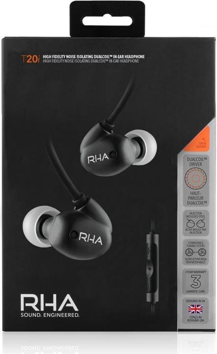 Actual product image RHA T20i