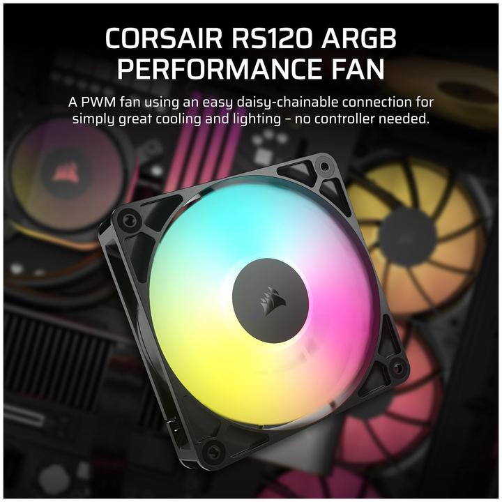 Immagine prodotto Corsair RS120 ARGB (120 mm, 1 x)