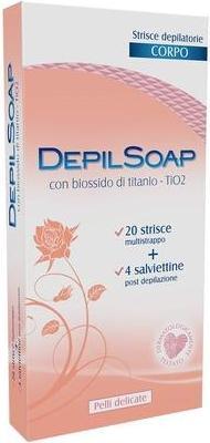 ‎Depilsoap Depilsoap Body Strips with Titanium Dioxide for Delicate Skin 20 Pieces (20 x)