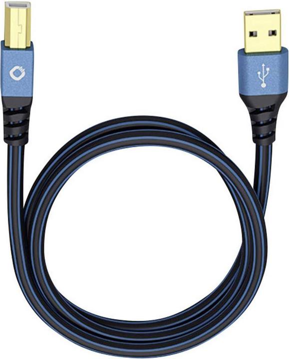 Immagine prodotto Oehlbach Cavo di collegamento USB 2.0 A/B "USB Plus B" 7,50 m (7.50 m, USB 2.0, 2.50 W)
