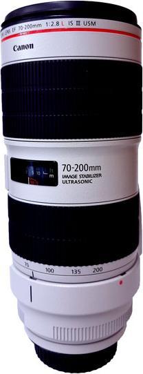 Image du produit Canon EF 70-200mm / 2.8 L IS III USM - (EU) (Canon EF, Plein format, APS-C / DX)