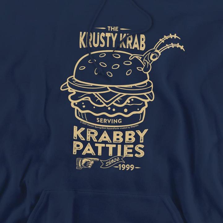 Produktbild Spongebob Squarepants The Krusty Krab Shock Mono Kapuzenpullover (L)