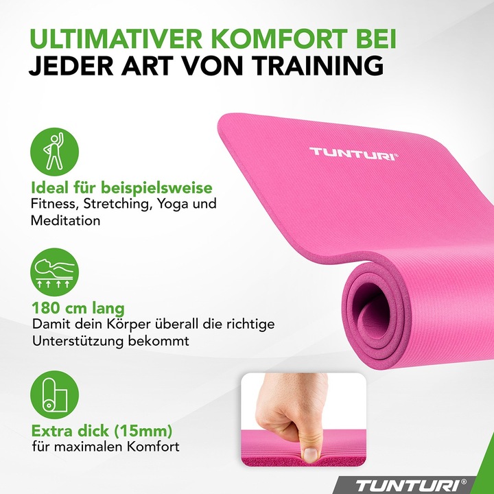 Produktbild Tunturi NBR Fitness Matte (15 mm)