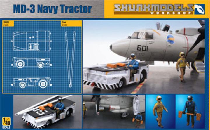 Actual product image Skunkmodels Workshop MD-3 NAVY TRACTOR SHORT TYPE with 3 figu