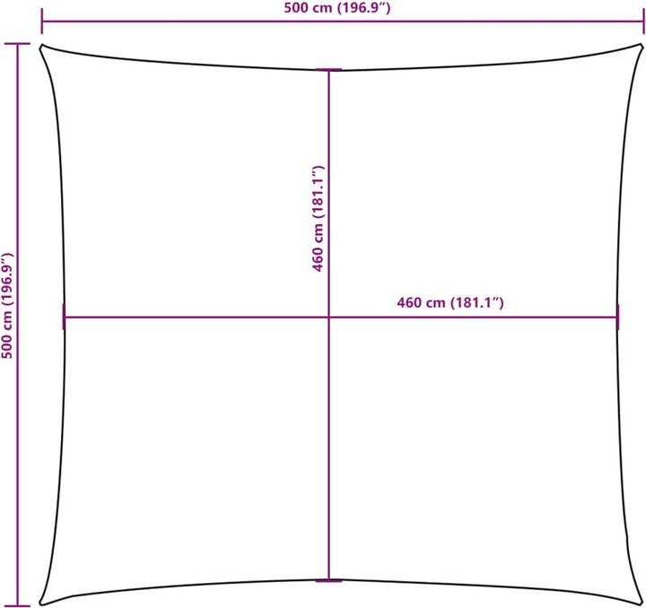 Produktbild vidaXL Sonnensegel (500 x 500 cm)