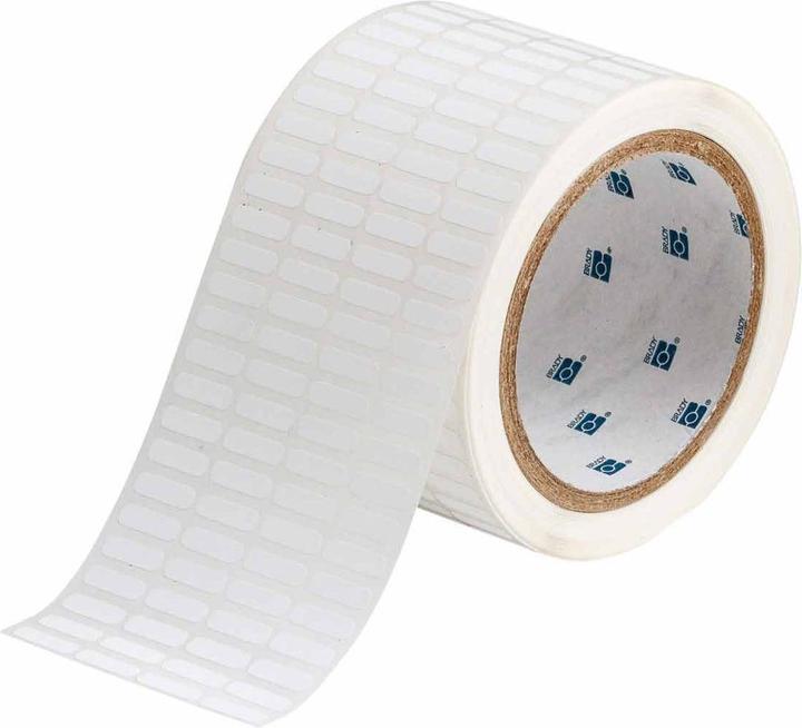 Actual product image Brady THT-14-488-10, Polyester, White, matt, 16.51 x 5.08 mm, permanent, 4-lane (10000 E.) (1.65 cm)