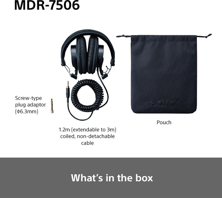 Immagine prodotto Sony Mdr-7506 (Cablato)