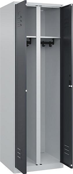 Actual product image C+P Black and white locker Classic PLUS (60 cm, 185 cm)